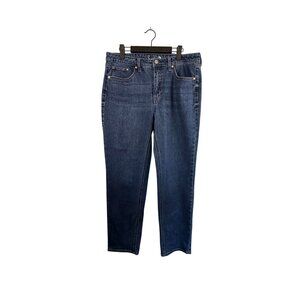 Seven7 Womens Medium Wash Denim Jeans Size 10 Straight Leg Mid-Rise